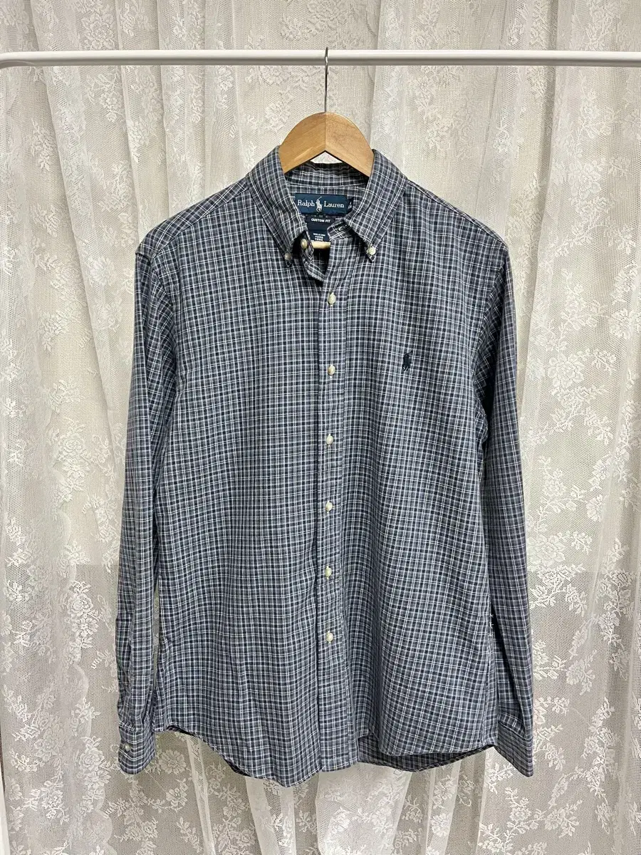 M) Polo Ralph Lauren Vintage Custom Fit Check Shirt