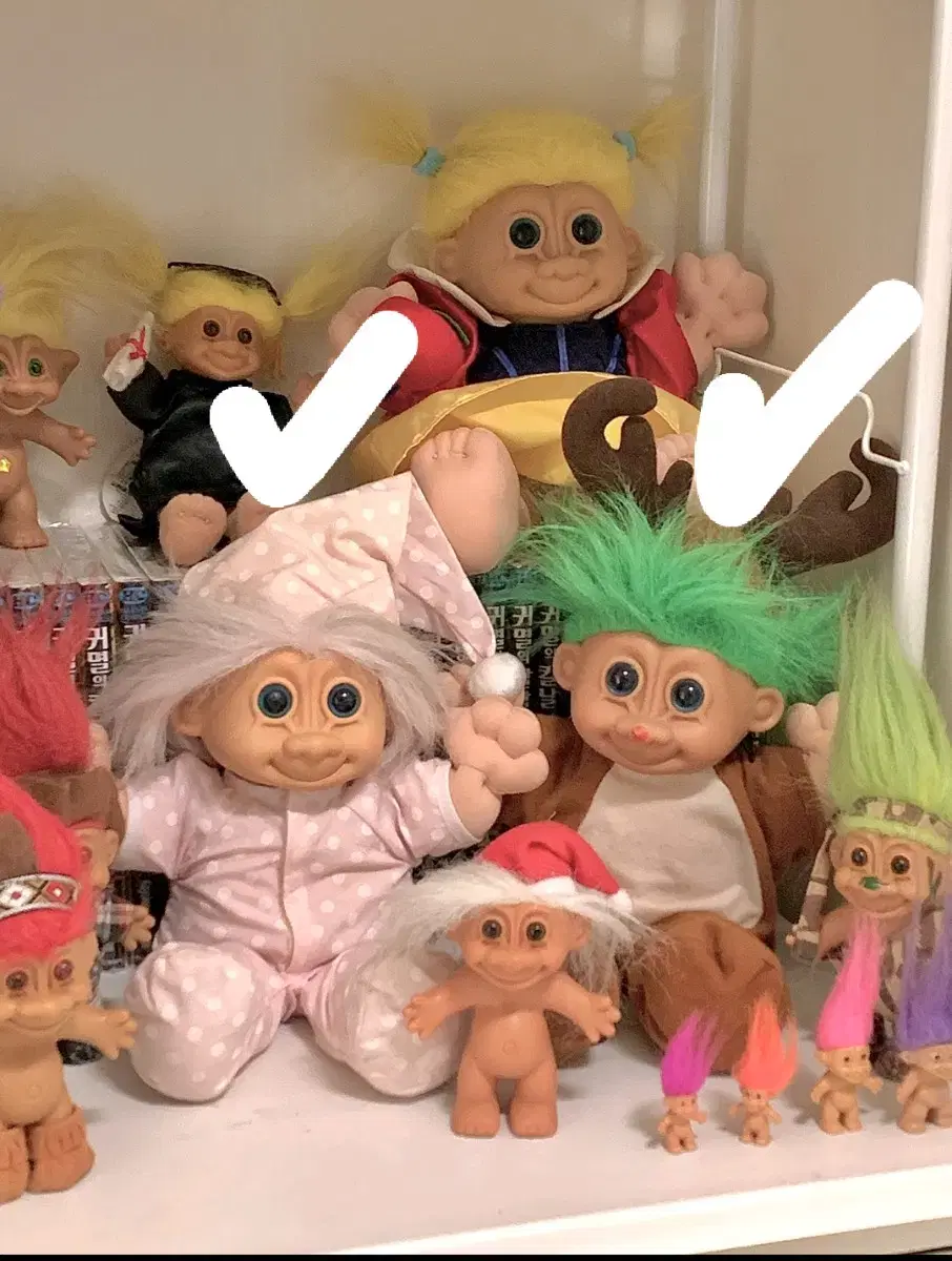 Soft Troll Doll Christmas Props Vintage Dolls