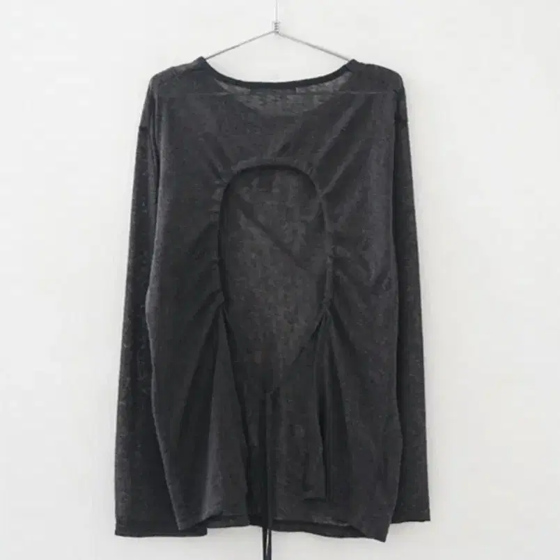 aftermonday hole backless long T-shirt