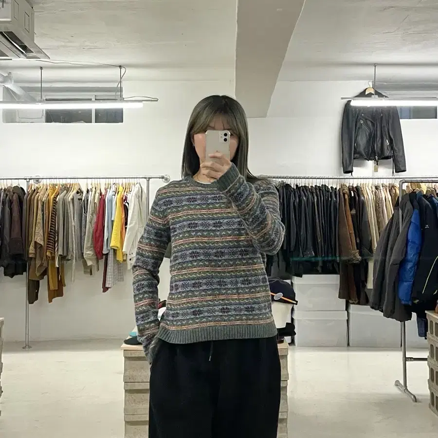 EDDIE BAUER fair isle knit