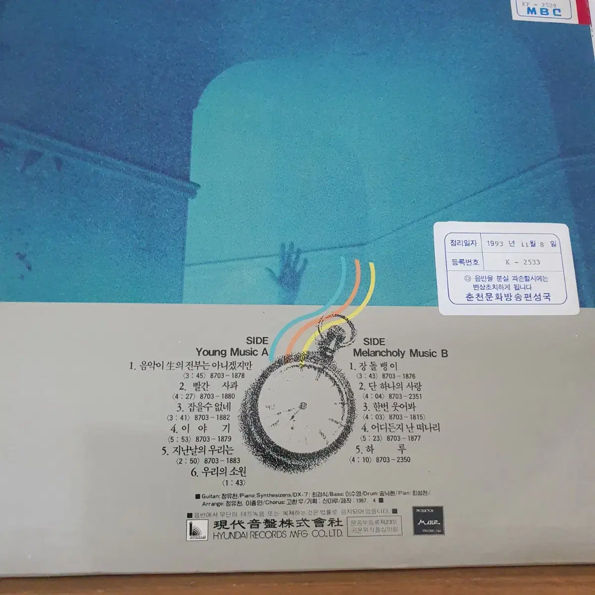 이종만과 자유인 1집 LP  1987