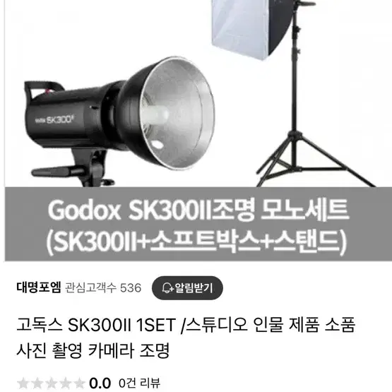 고독스 SK300 II 스튜디오 조명 세트