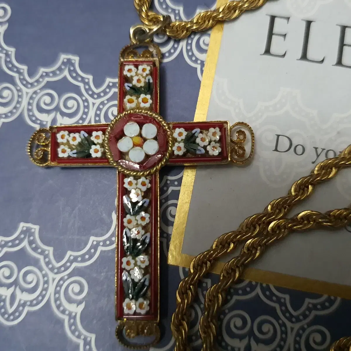 Genuine Vintage Givenchy Cross Necklace Luxury