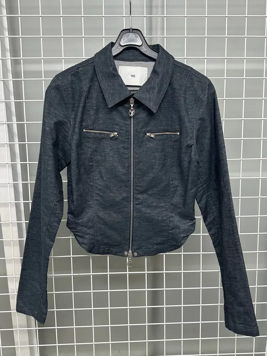 Yuse Denim Two-Way Zip-Up Shirt