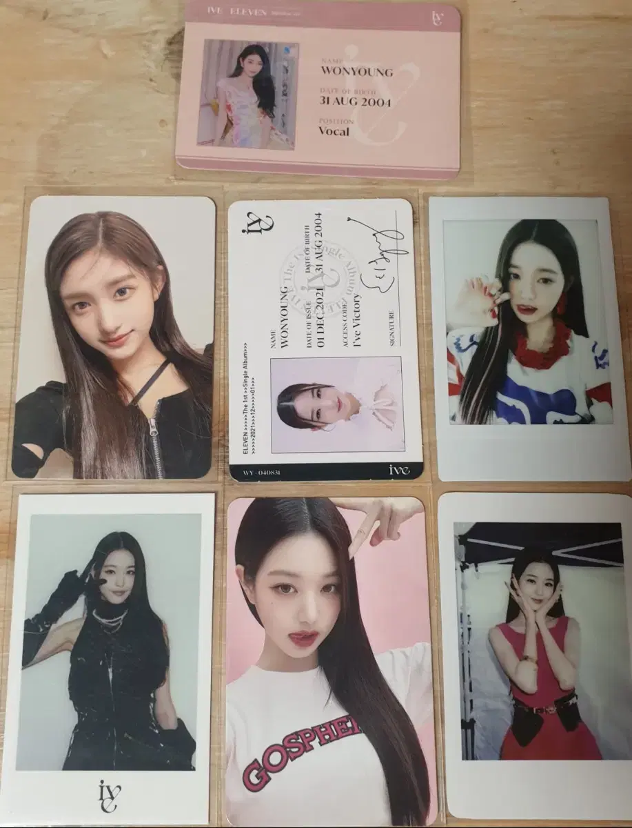 매물없음)아이브 jang wonyoung photocard wts 안유진레이이서가을리즈일레븐고스피어체키