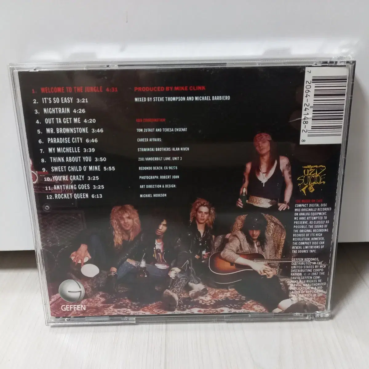 건즈앤로지스 1집 수입CD Appetite For Destruction