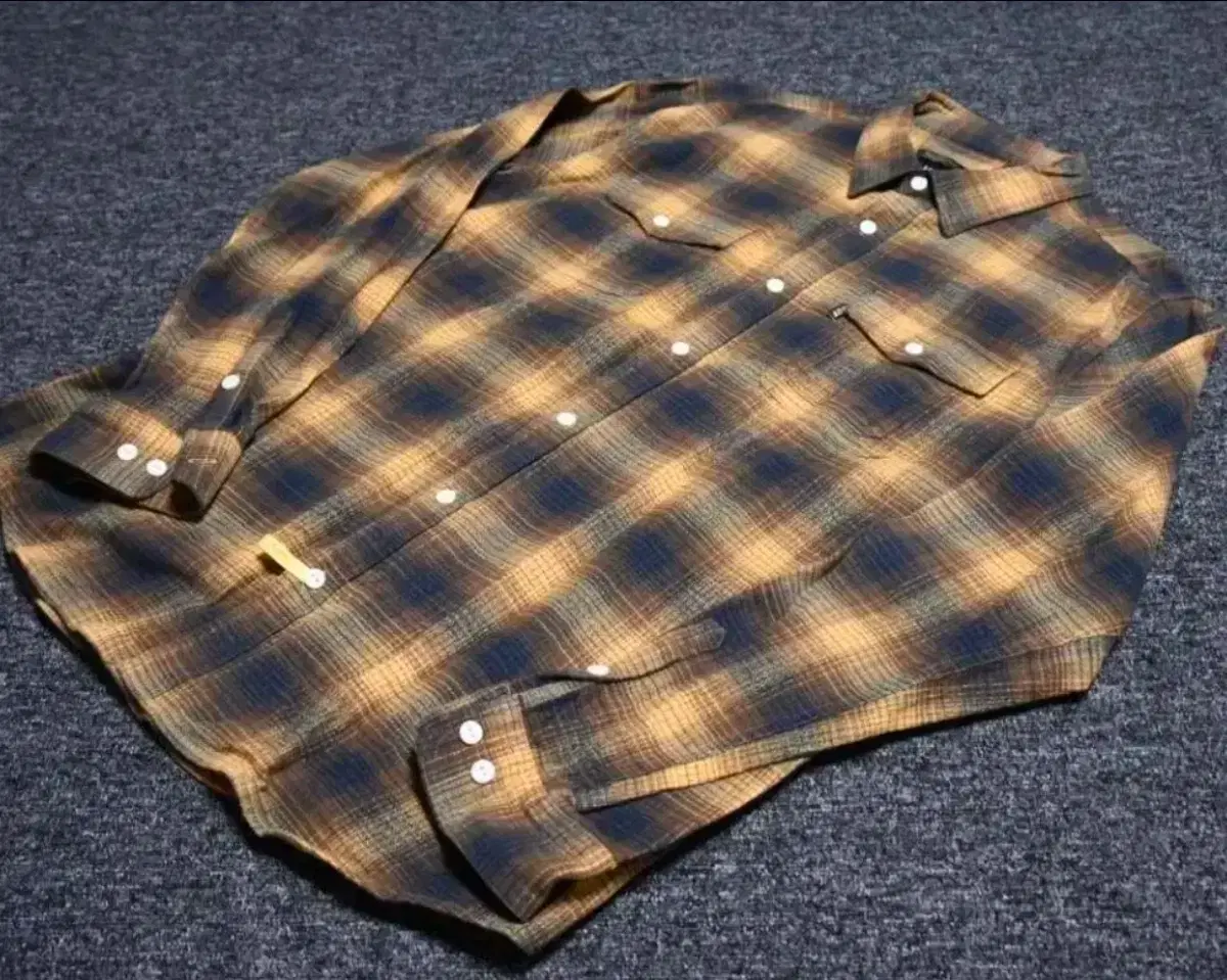 (XXL) Huff 16AW Heavyweight Flannel Shirt