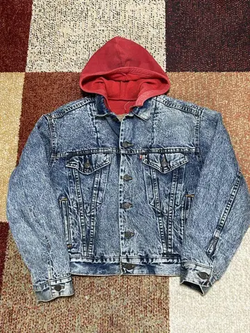 80s 90s 빈티지 리바이스 데님 자켓 후드티 levis 데님 재킷