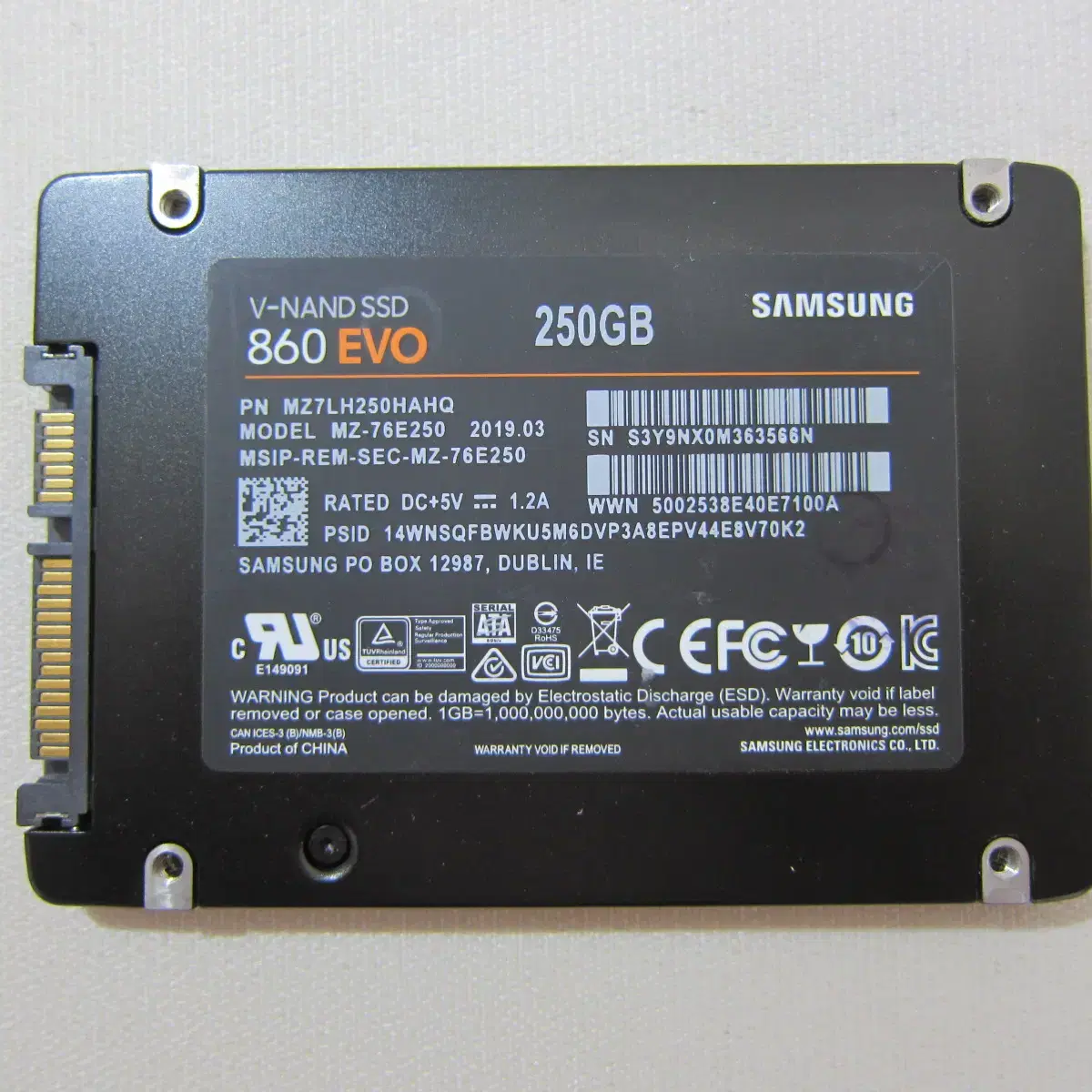 삼성전자  SSD 860 EVO 250G