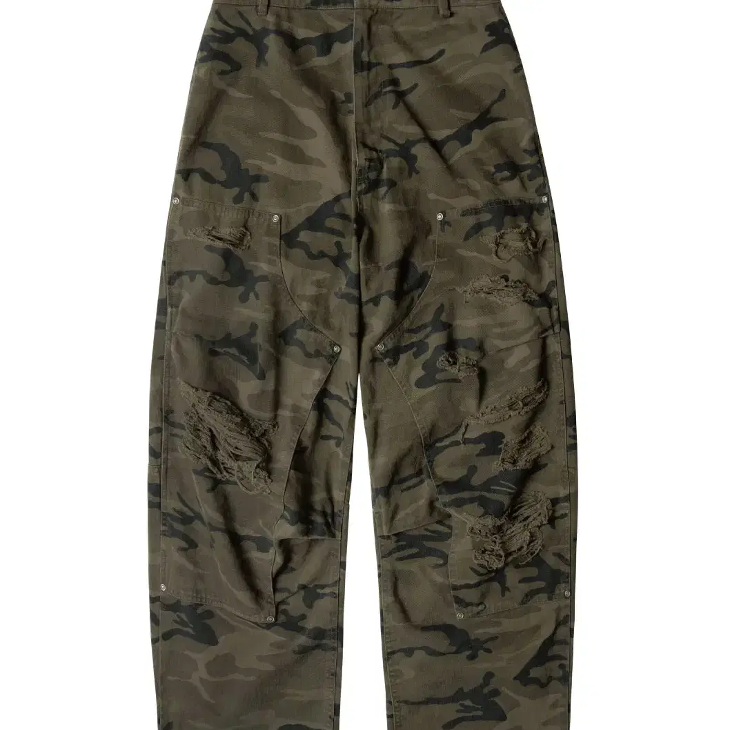 ETCE DESTROYED CAMO BAGGY PANTS (L) 새상품