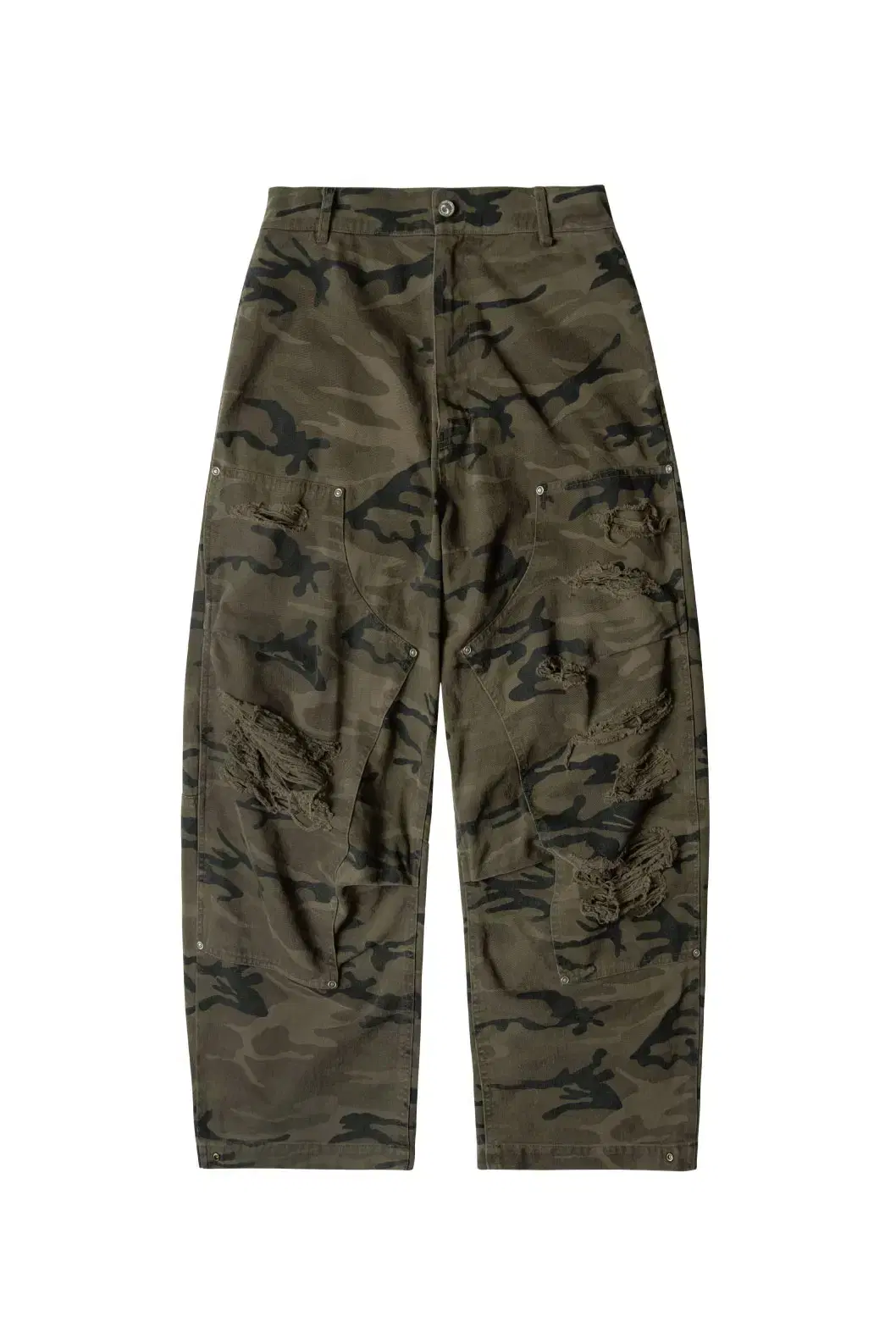 ETCE DESTROYED CAMO BAGGY PANTS (L) 새상품