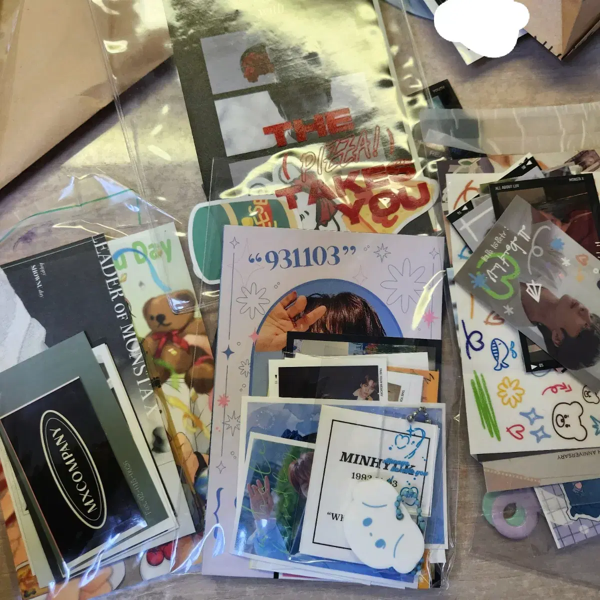 Monsta X monstax unofficial goods sticker postcard etc. Shankar Goods