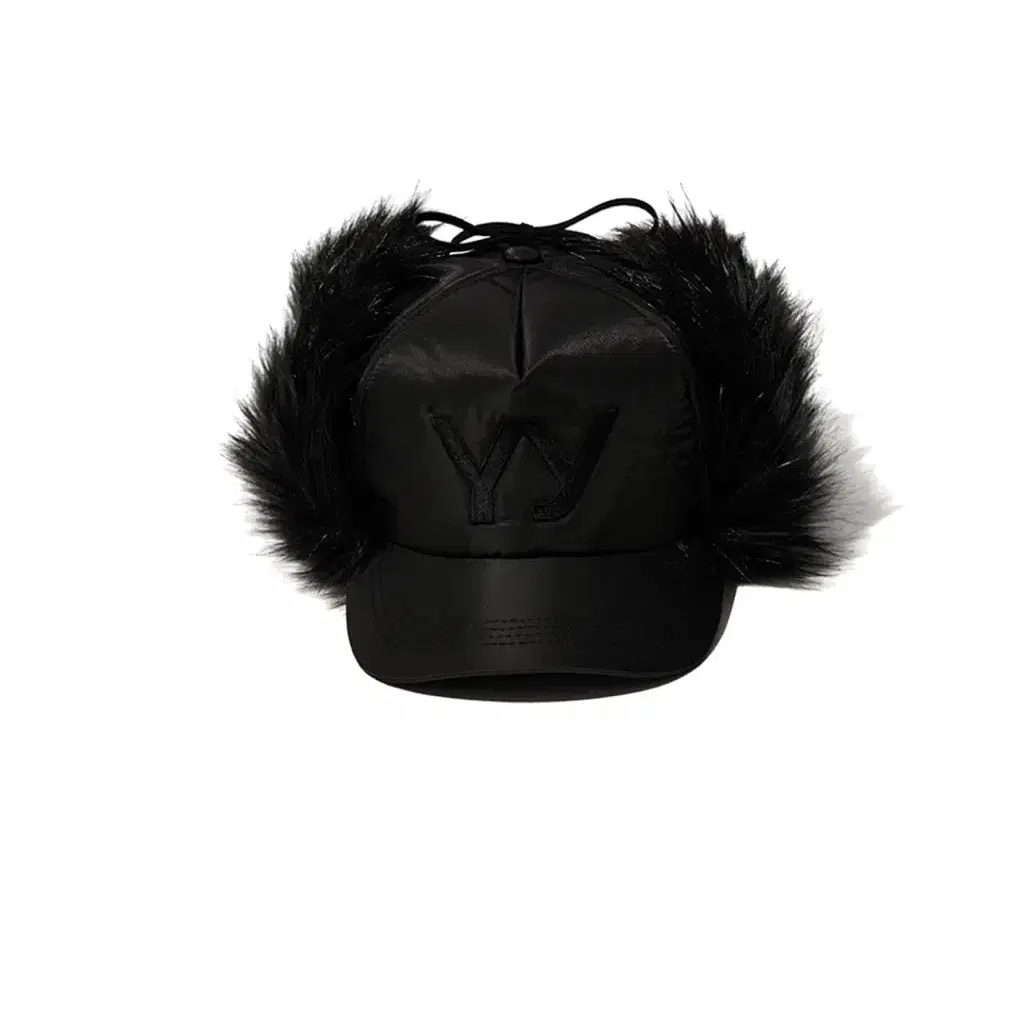 openyy이어플랩 캡 faux fur earflap cap, black