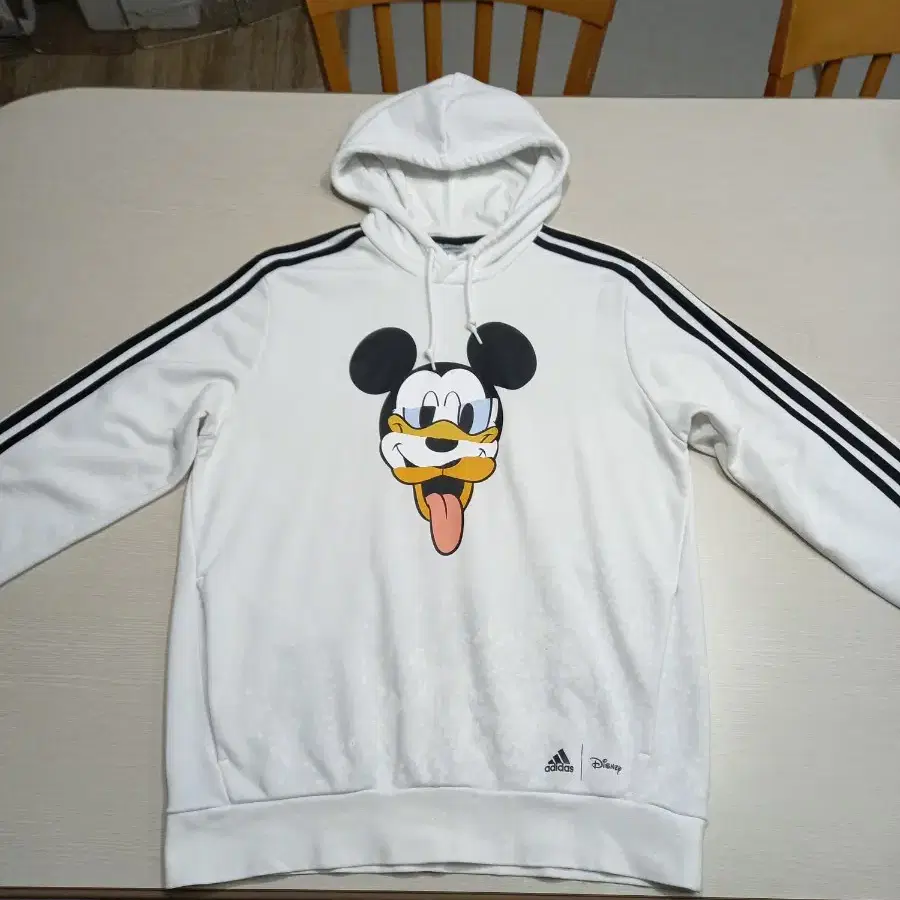 XL105 adidas Disney 약기모 스판 후드티 화이트XL-363