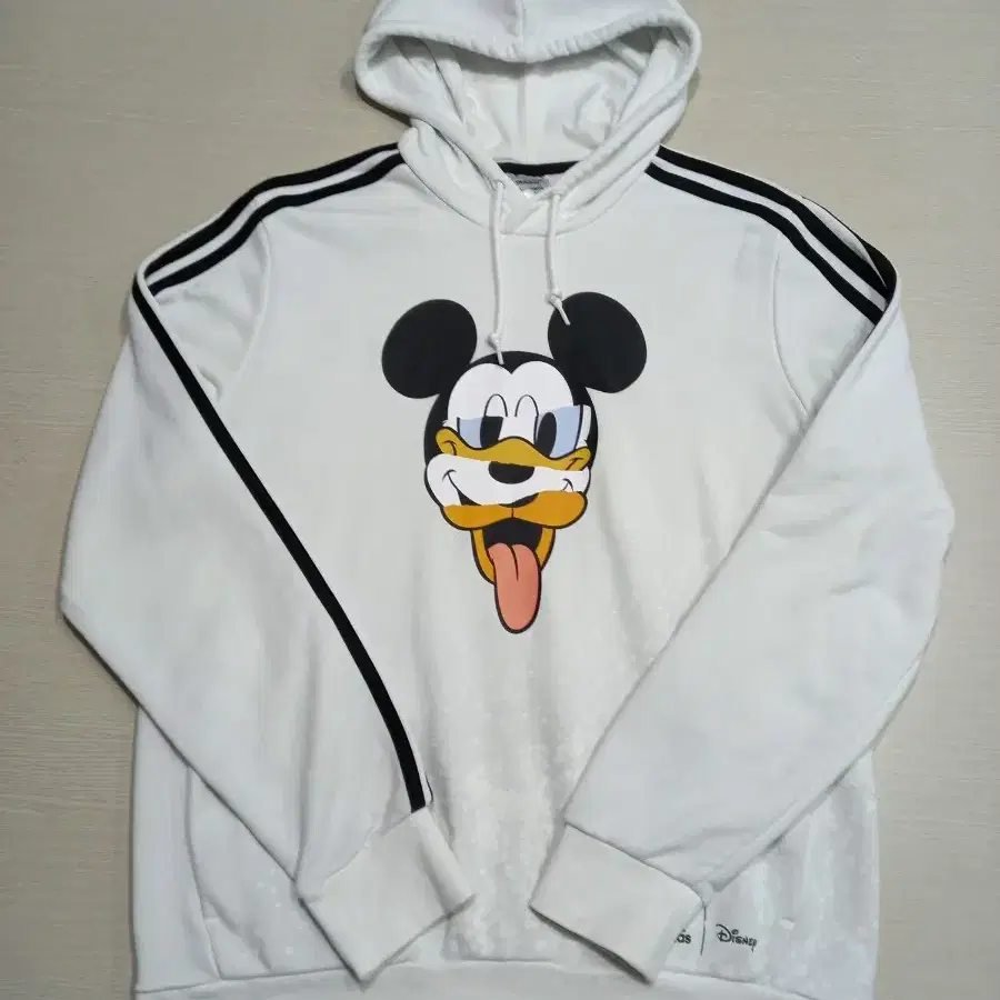 XL105 adidas Disney 약기모 스판 후드티 화이트XL-363