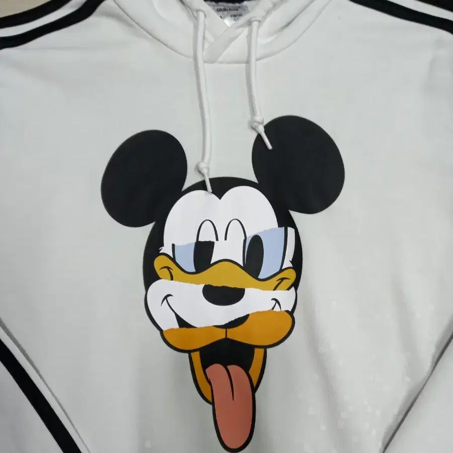 XL105 adidas Disney 약기모 스판 후드티 화이트XL-363