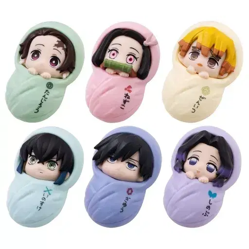 Demon Slayer Kaiju Gacha Figure Collection Swaddle 6pcs