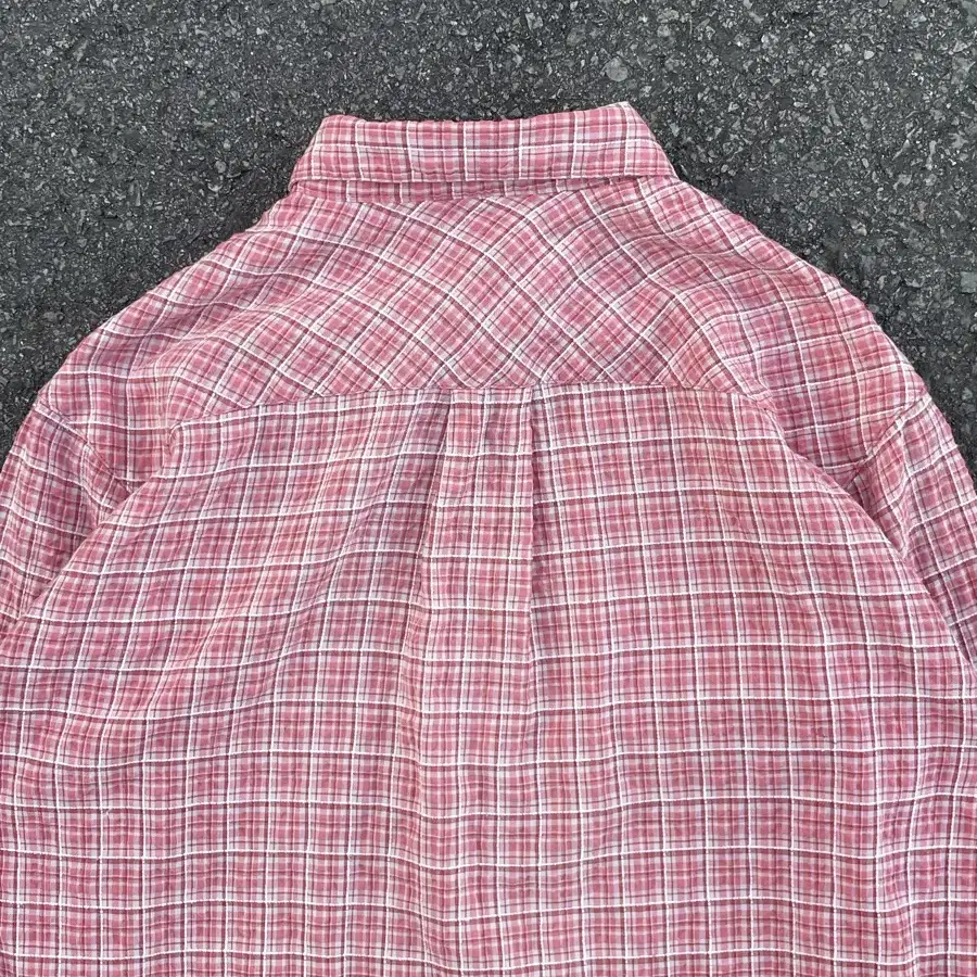 Vintage wrinkle Check Shirt