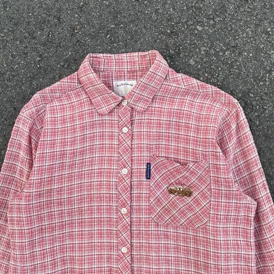 Vintage wrinkle Check Shirt