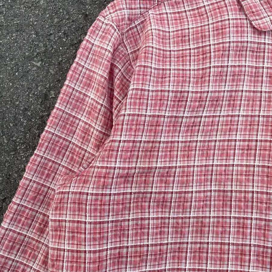 Vintage wrinkle Check Shirt