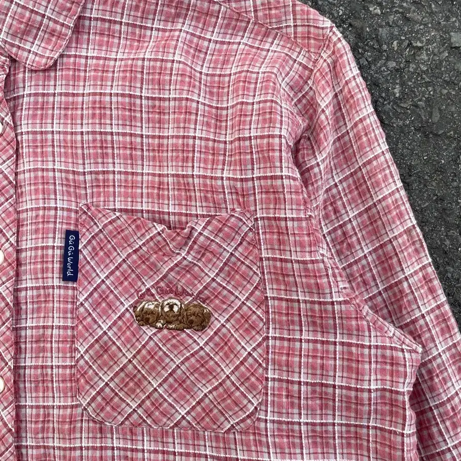 Vintage wrinkle Check Shirt