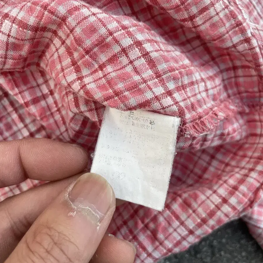 Vintage wrinkle Check Shirt