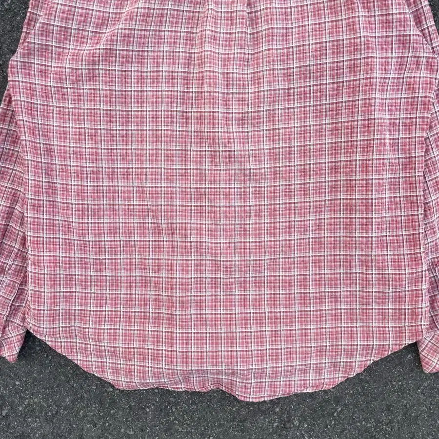 Vintage wrinkle Check Shirt