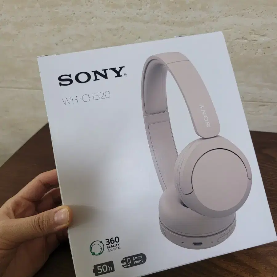 SONY 소니 편한 데일리 헤드폰 헤드셋 베이지 WH-CH520