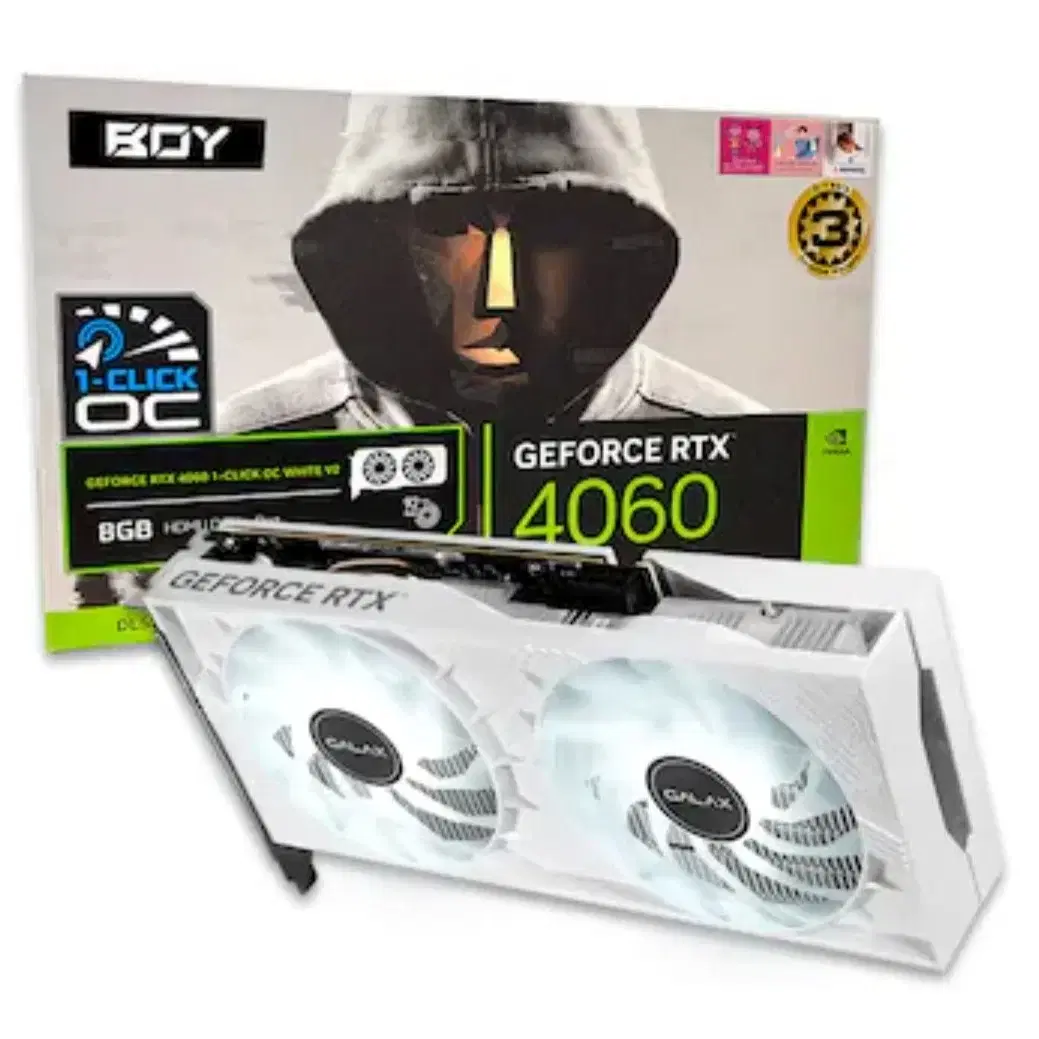 라이젠5 7500F+RTX4060 화이트 컴퓨터