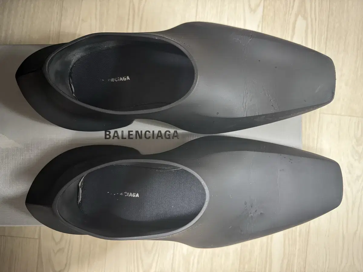 40) Balenciaga Space Shoes Matte Black