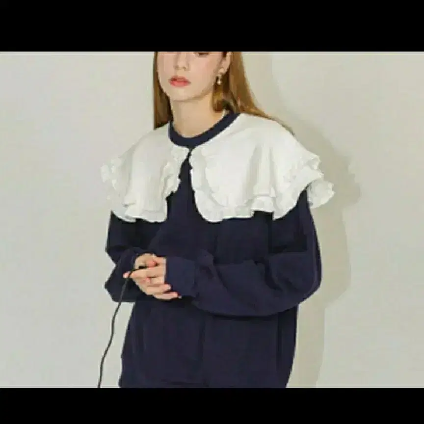 랭앤루 CUTIE SWEAT SHIRT (큐티)_02/네이비