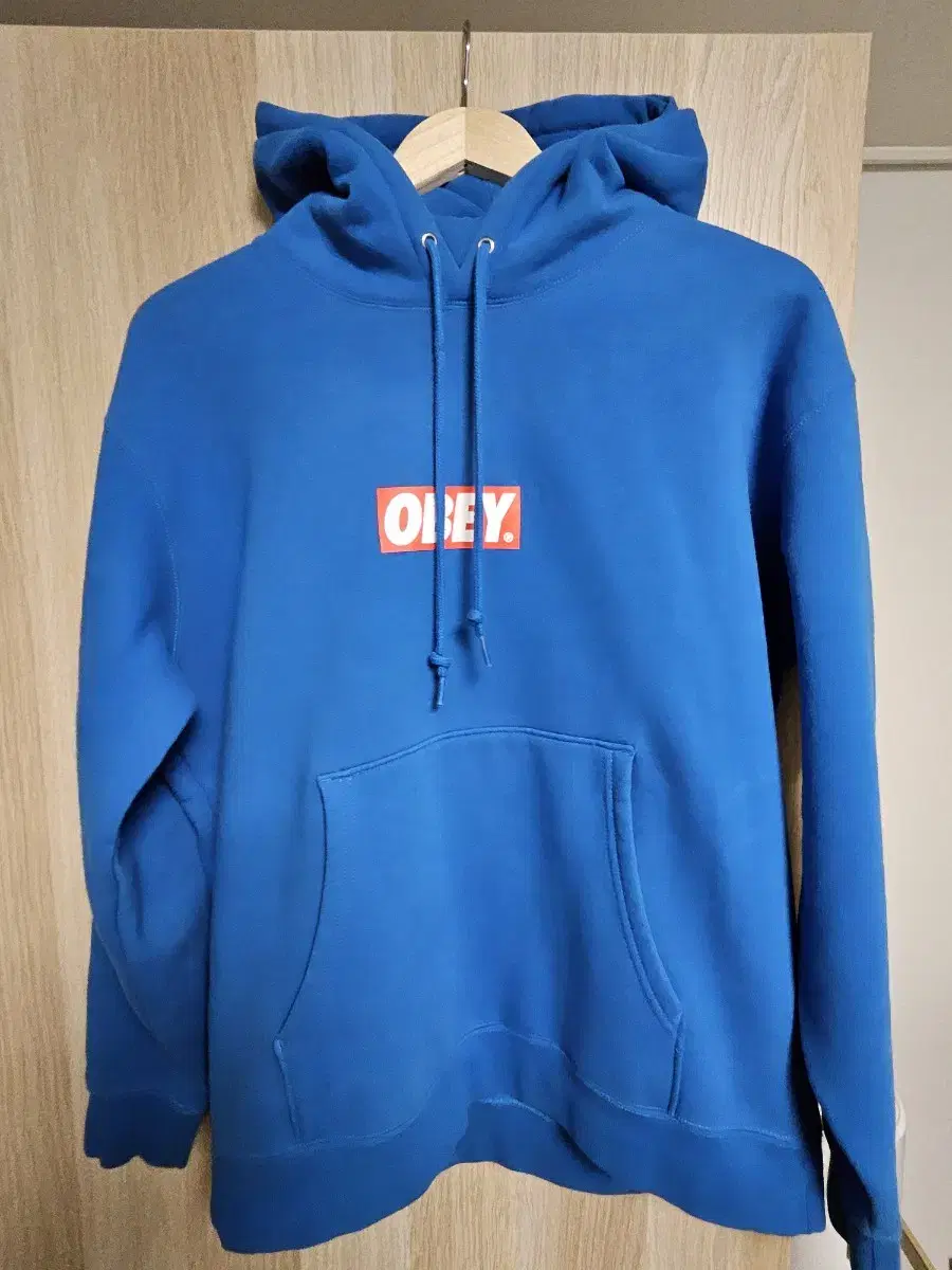 오배이 obey 후드 블루 M