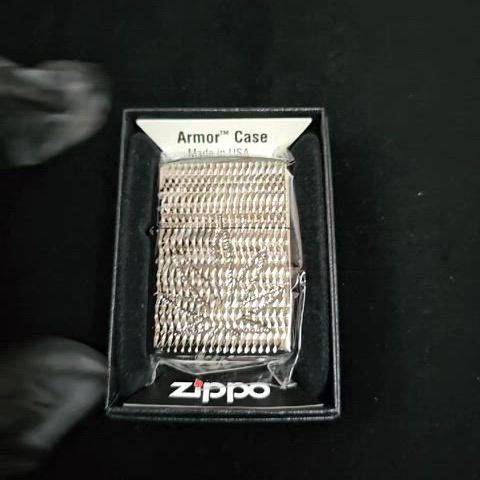 Zippo 정품 29612 아머 Marijuana Leaf Design