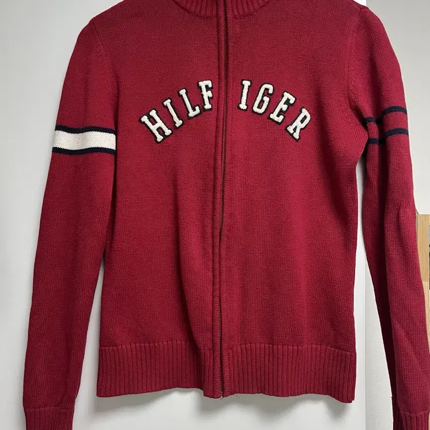 TOMMY HILFIGER 토미힐피거 코튼 니트집업 M