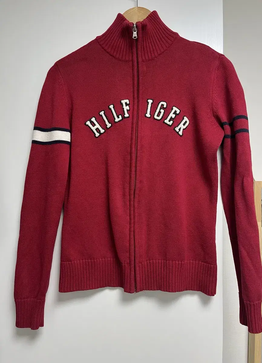 TOMMY HILFIGER 토미힐피거 코튼 니트집업 M