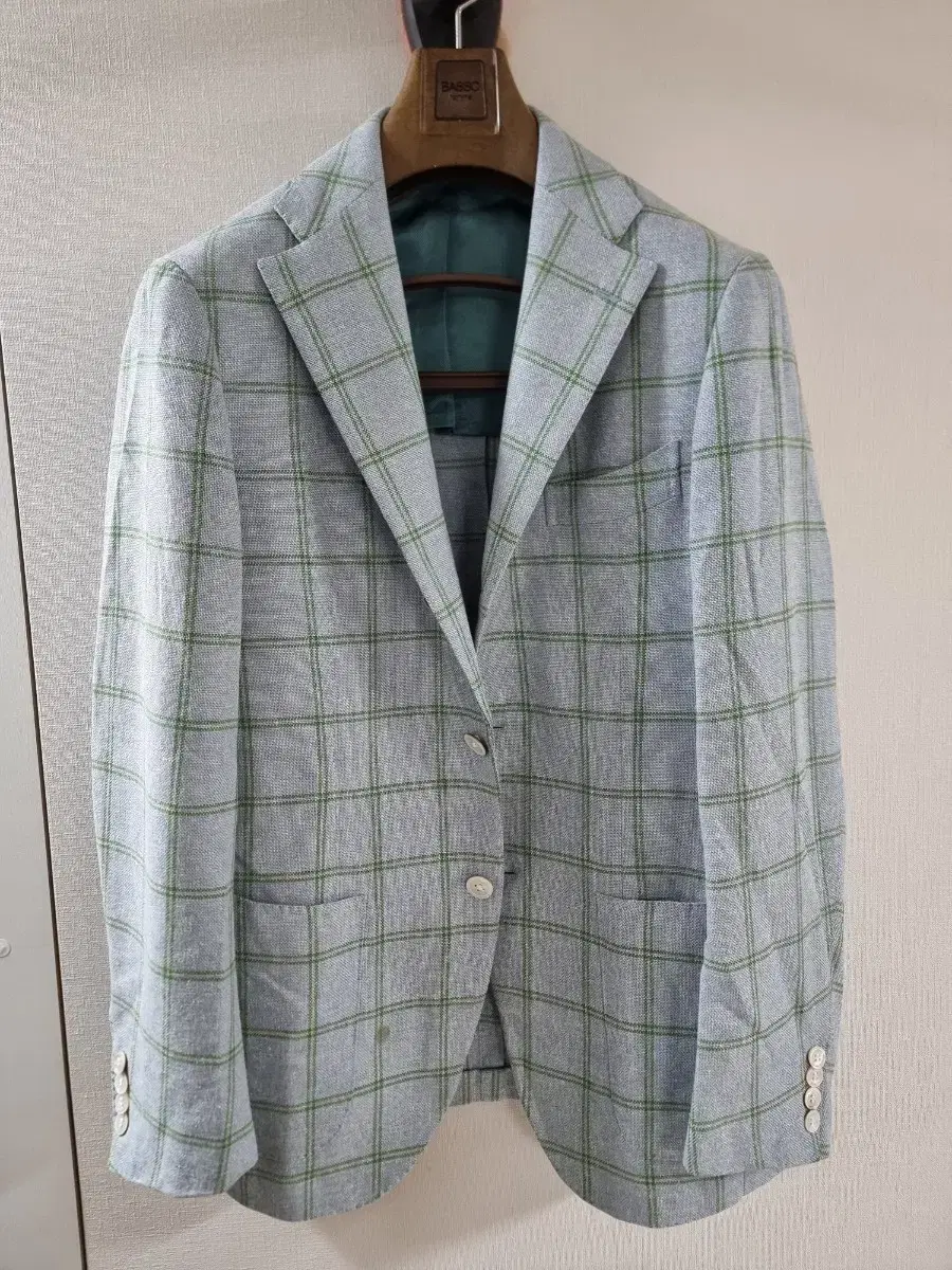 Ring jacket Brilla Woolcilin SkyxGreen check sportscoat jacket blazer