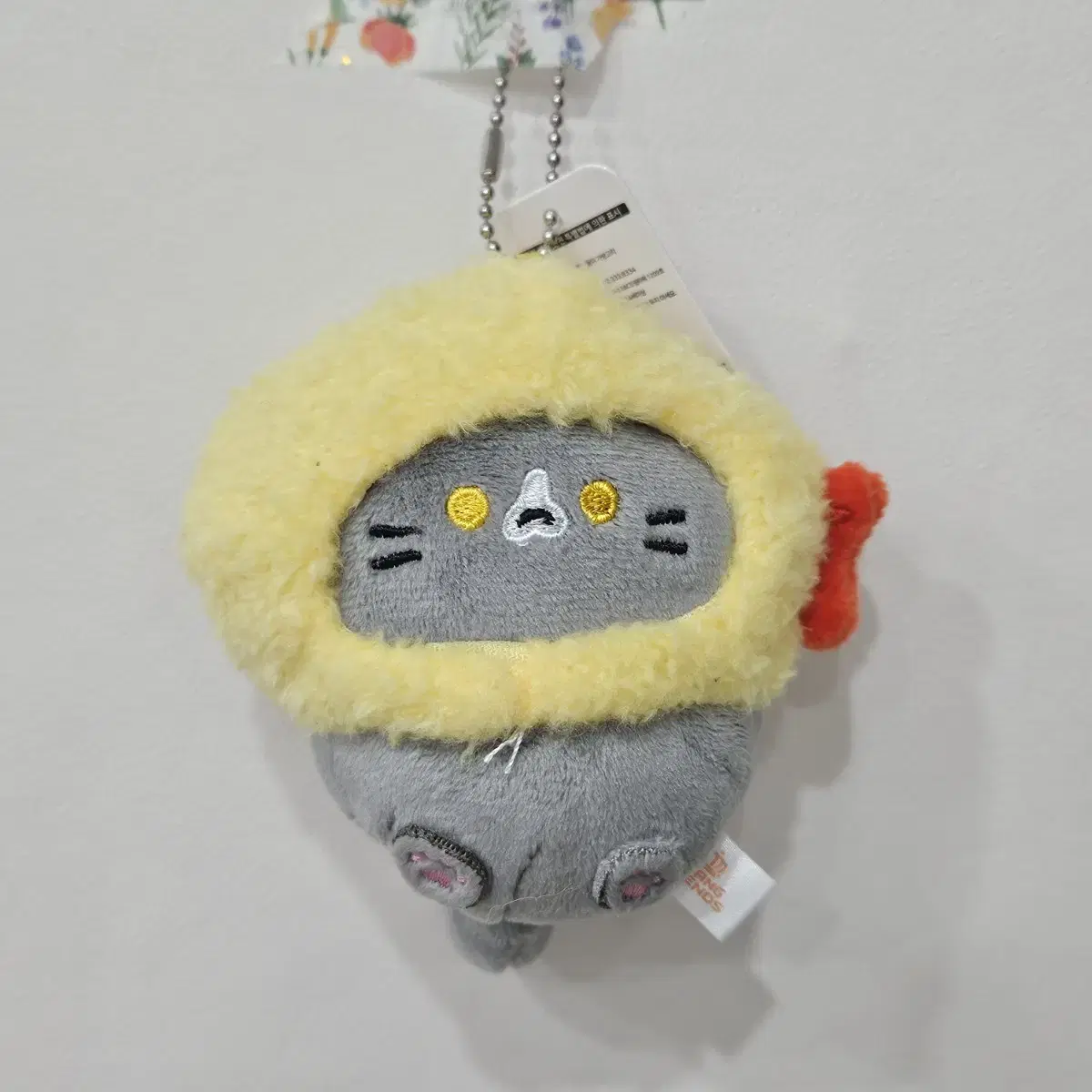 Shrimp Tempura Cat Keyring Doll