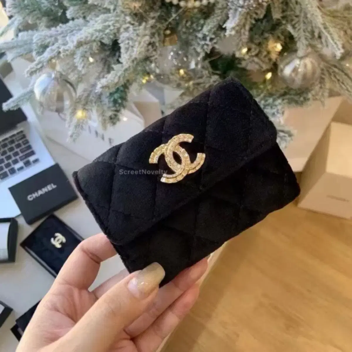 (25S/S)Chanel Beauty Quilted Wallet VIP Full Box