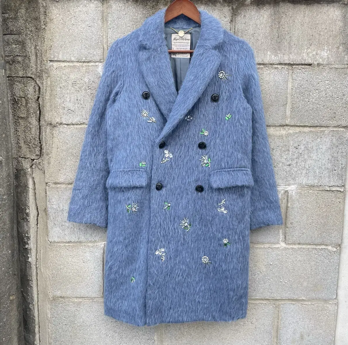 Miuveil Angola Mohair Wool Coat