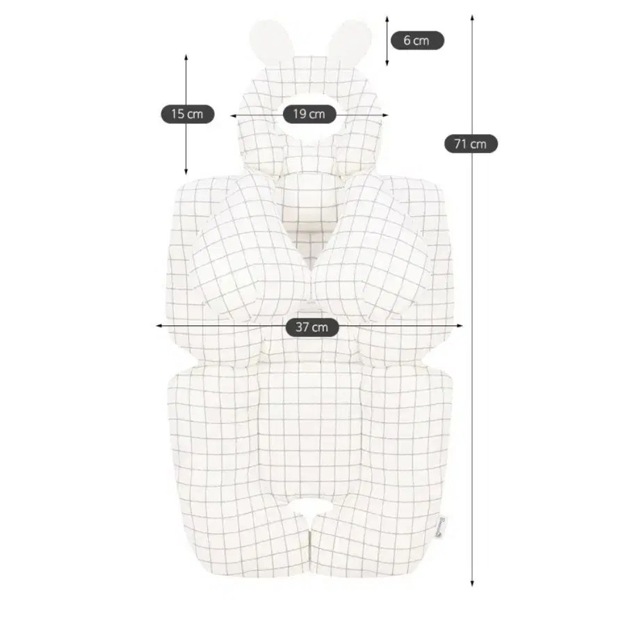 보니숑 유모차 라이너 짱구베개 쿠션 아기베개 신생아