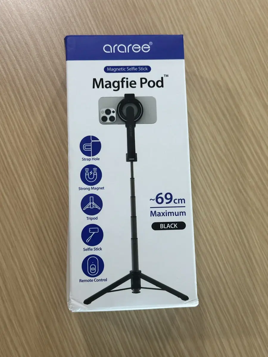 Arari MaxSafe Selfie Stick Black