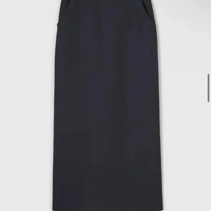 LFM Flat H-line Long skirt (차콜 그레이)