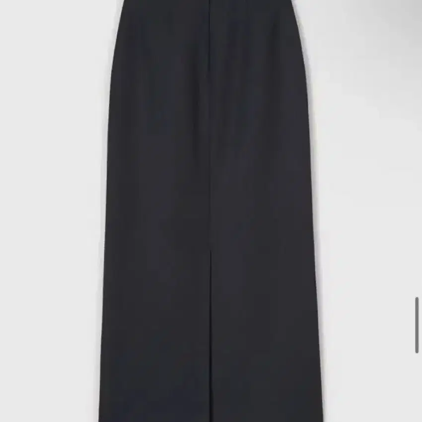 LFM Flat H-line Long skirt (차콜 그레이)