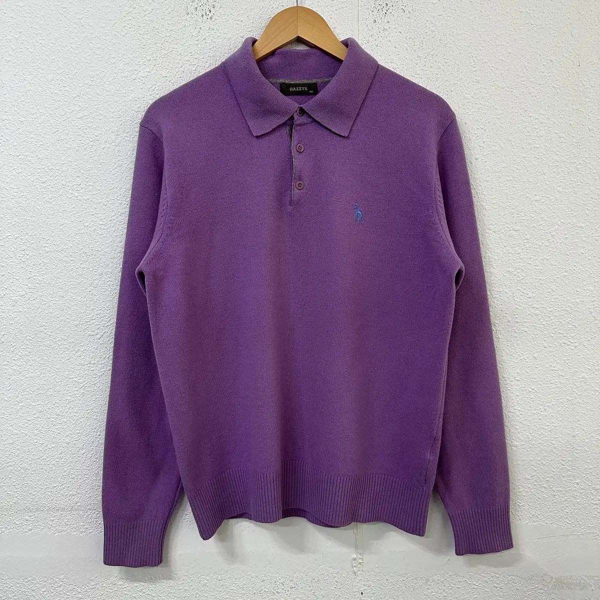 [100] Hedges Men's Long Sleeve Polo kara Knit Sweater 1275