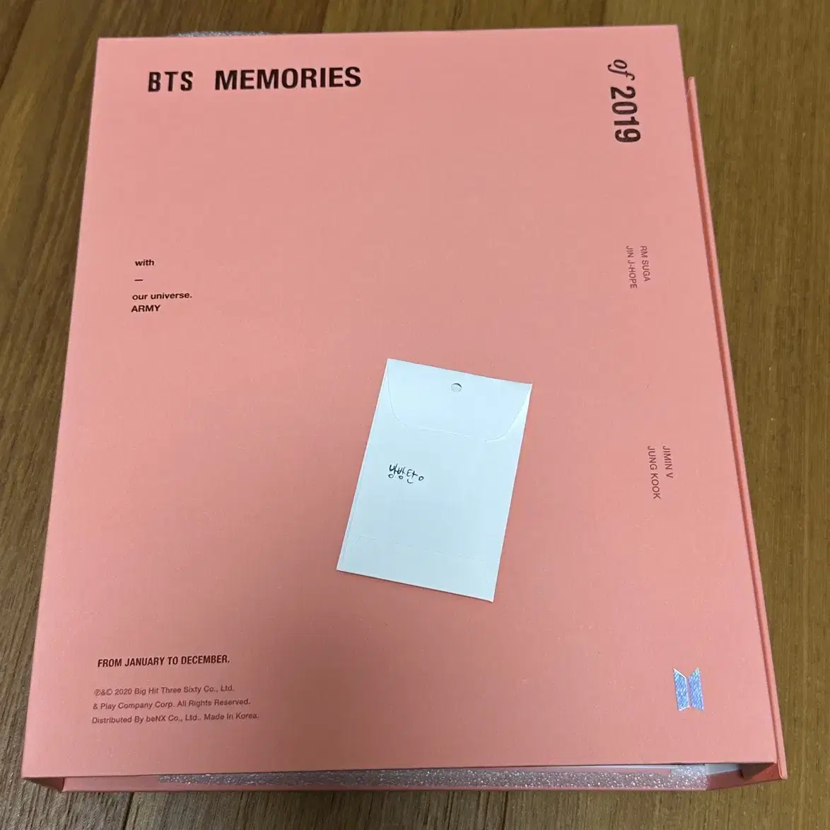 방탄 BTS 메모리즈 2019 DVD