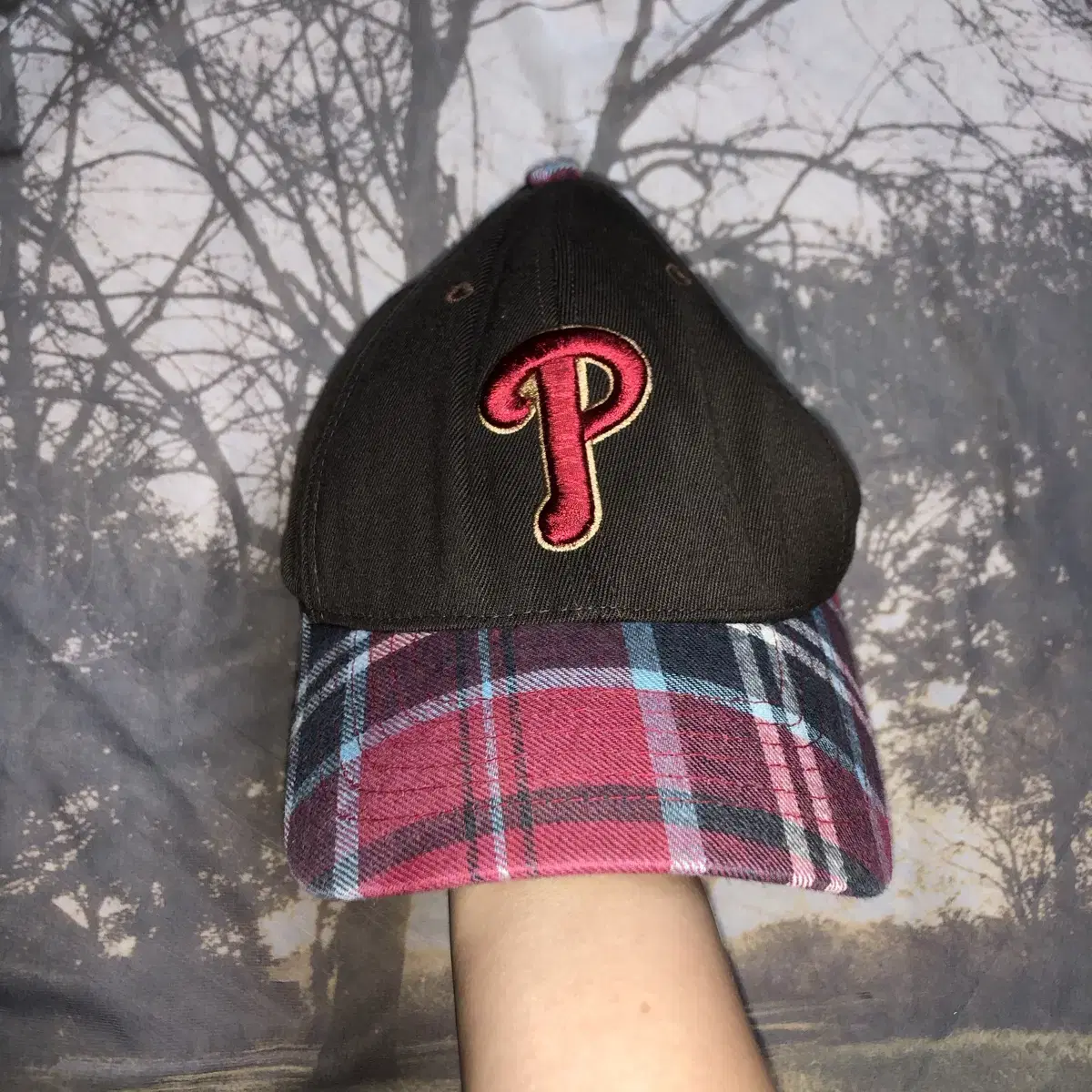 Vintage Mlb 1869 cherry check ball cap