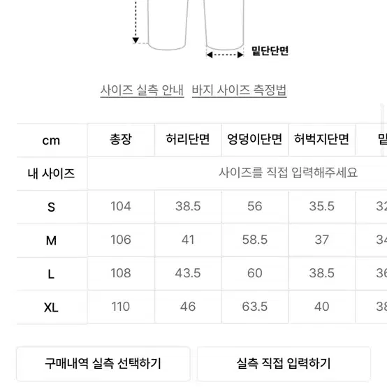 위캔더스 켈로그 데님 팬츠 S