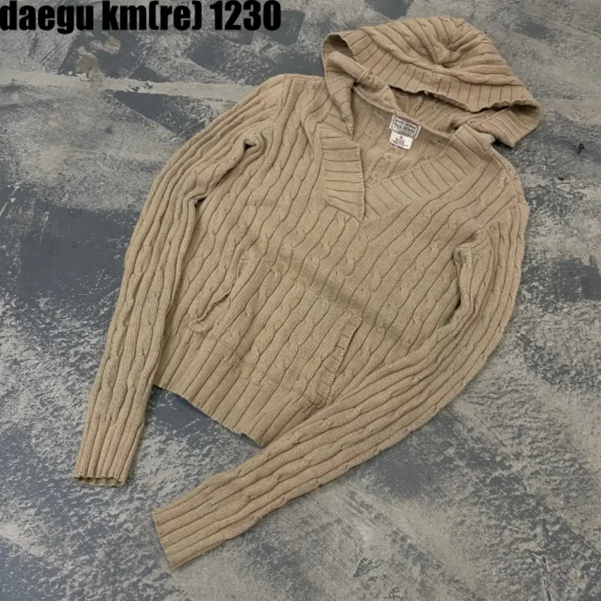 Polo Knit Hoodie S