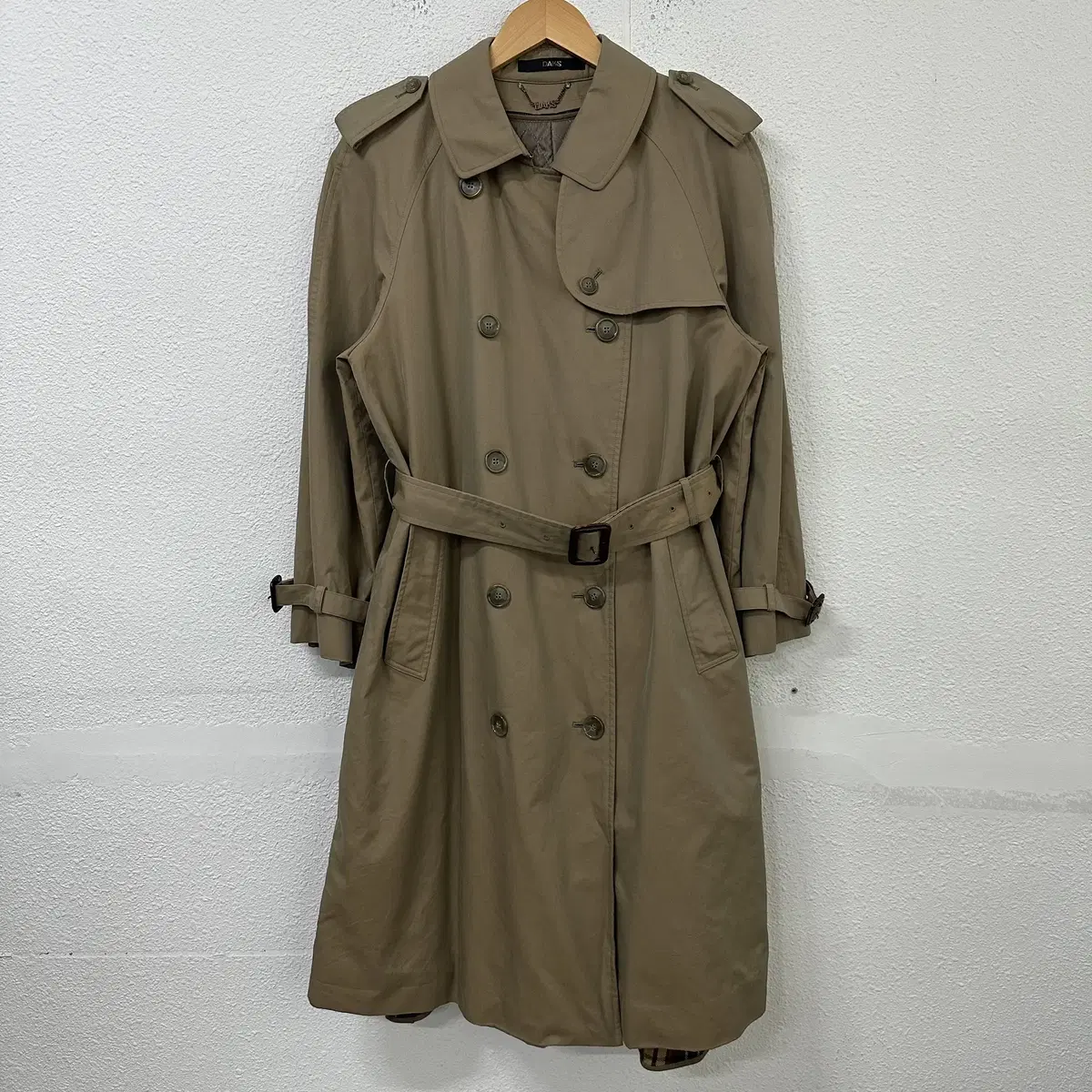 [90] Daks Women's Vintage Belted Trench Coat (Lined) 1279