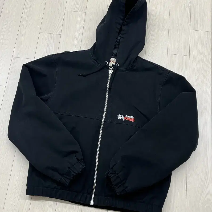 stussy 스투시 인슐레이티드 캔버스 워크 자켓 블랙 M (100)